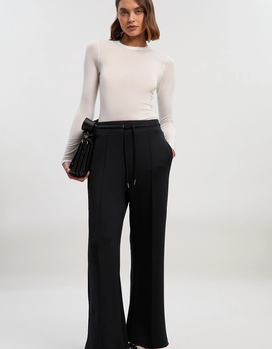 Premium Luxe Lounge Cosy Jersey Draw String Waist KM Branded Trousers, 2 of 1