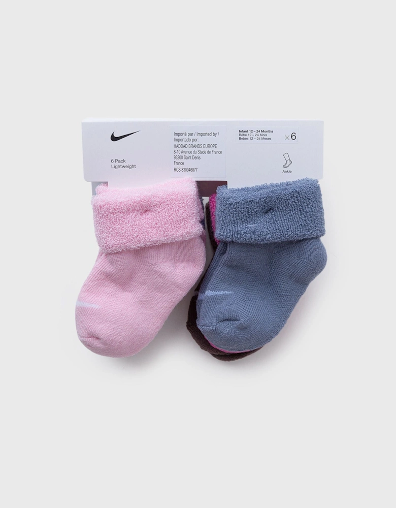 Infant/Toddler Socks Multicolour 6 Pack