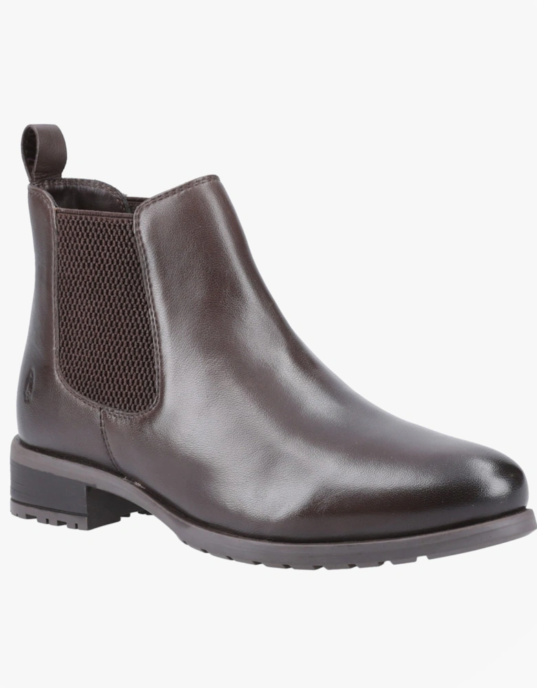SAMMIE Womens Leather Chelsea Boots Brown
