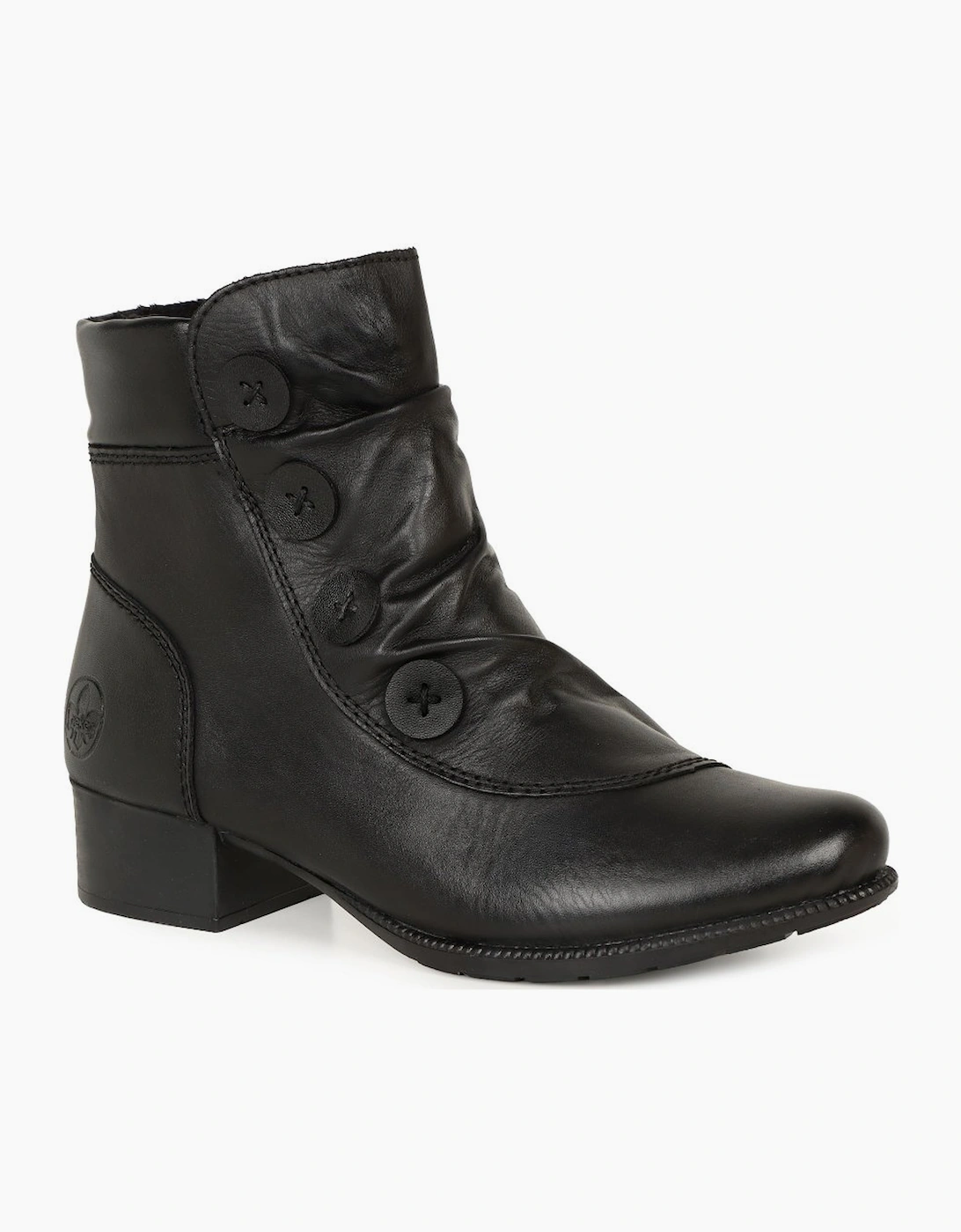Rieker Women's Black Pickering Ankle Boots - Size: 7.5