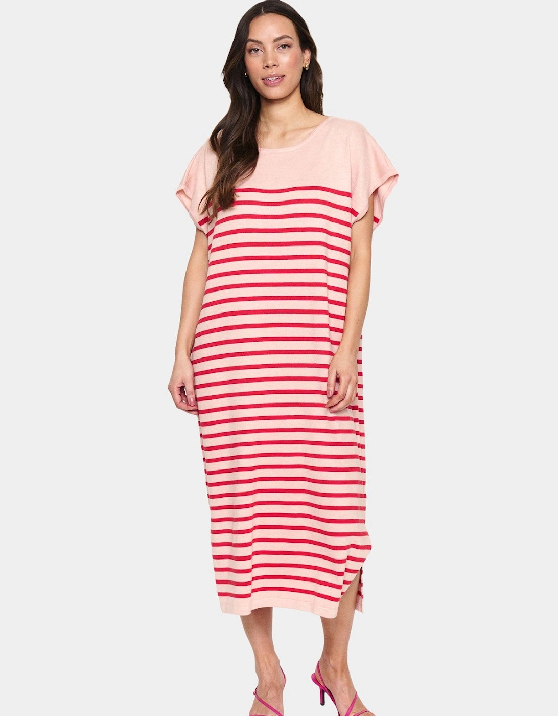 MilaSZ Striped Short Sleeve Midi Dress, 2 of 1