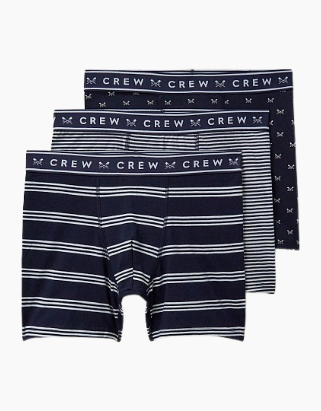 Crew Clothing Men's Crew Clothing Mens 3 Pack Jersey Boxer Shorts - Black