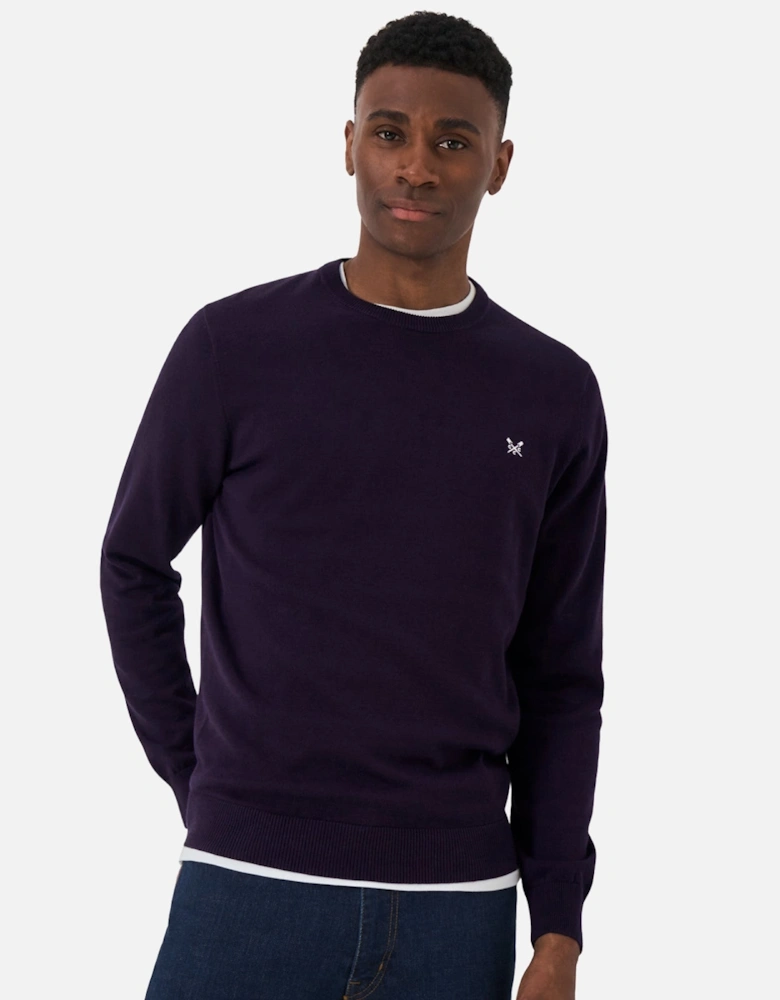 Mens Organic Cotton Crew Neck Knitwear Jumper