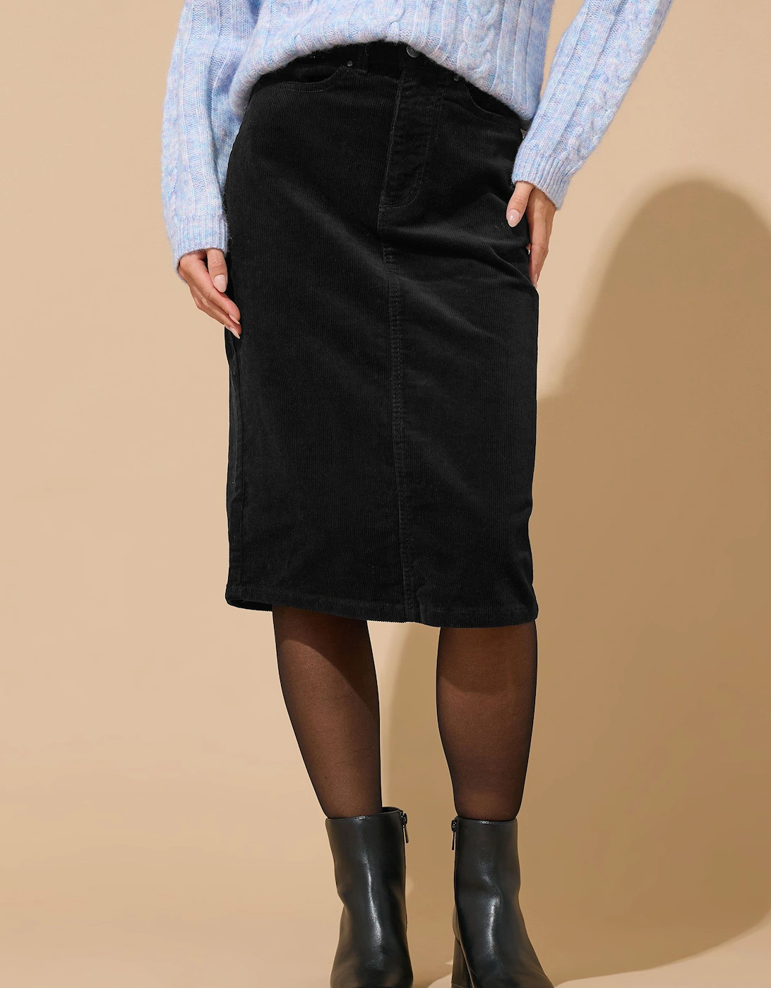 Petite Cord Midi Skirt, 2 of 1