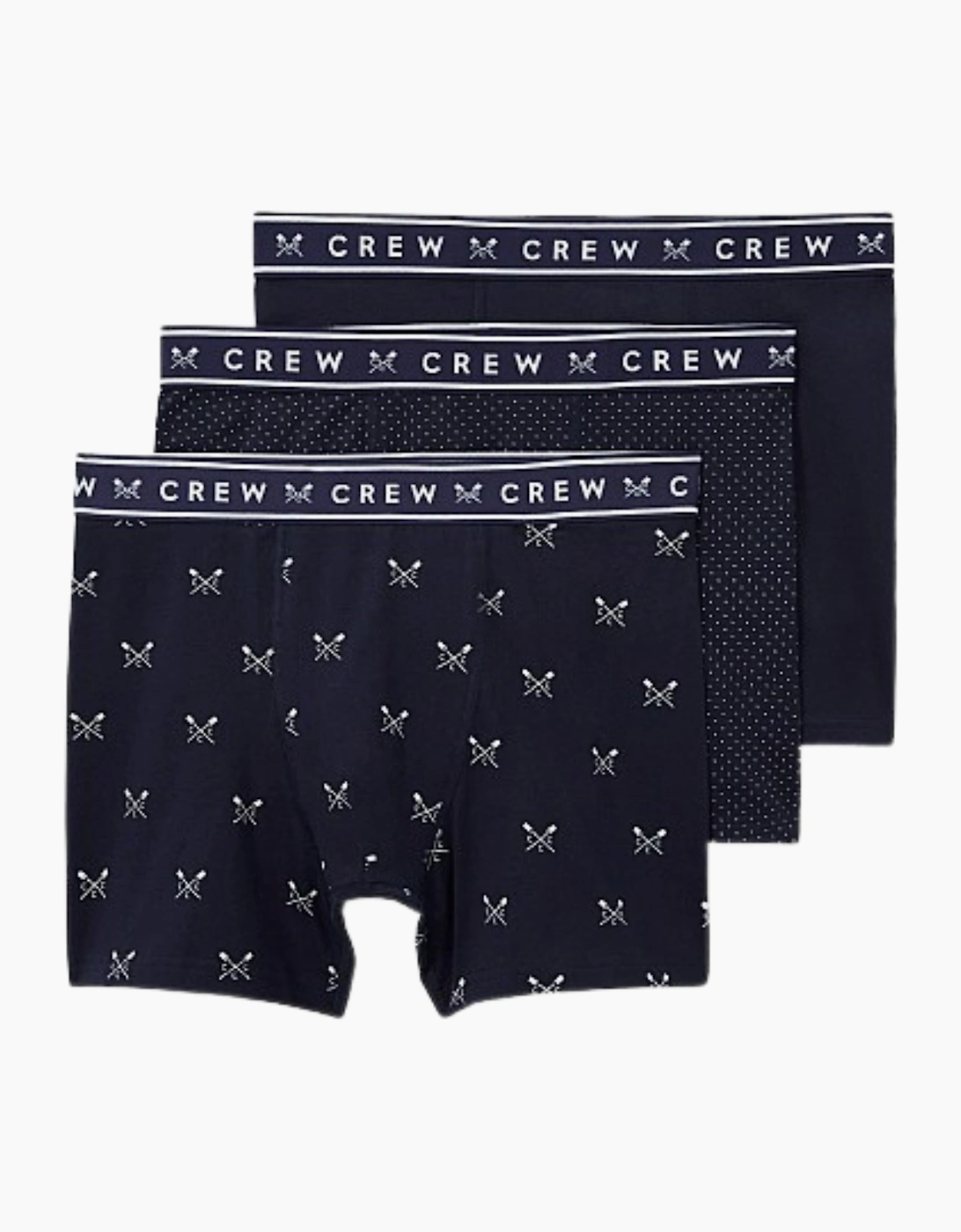 Crew Clothing Men's Crew Clothing 3 Pk Jersey Boxer Jersey Boxer Shorts - Black