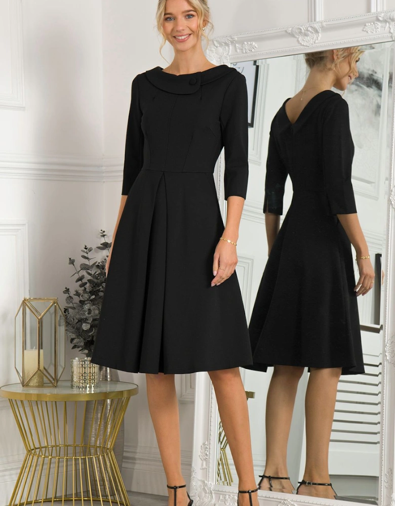 Sloan 3/4 Sleeve Midi Dress