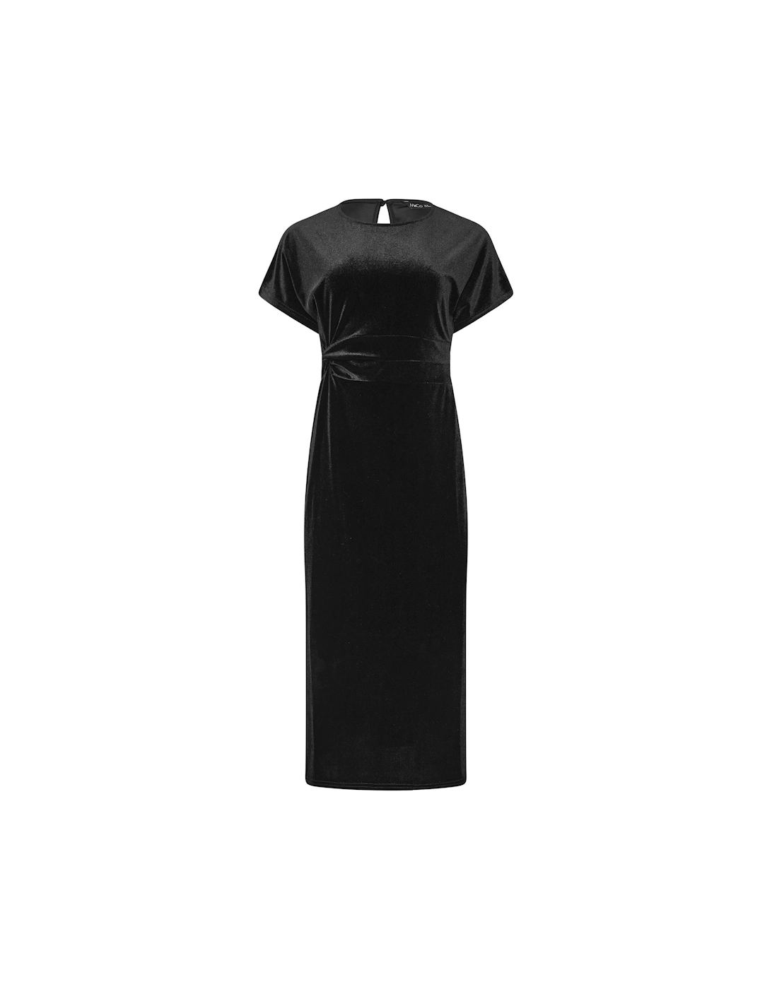 Side Bow Velvet Dress, 2 of 1