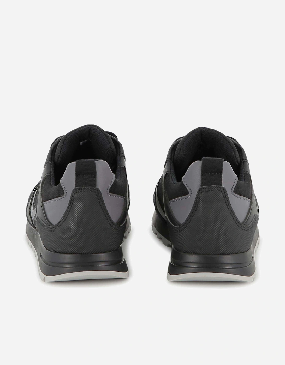 BOSS Boys Logo Trainers in Black