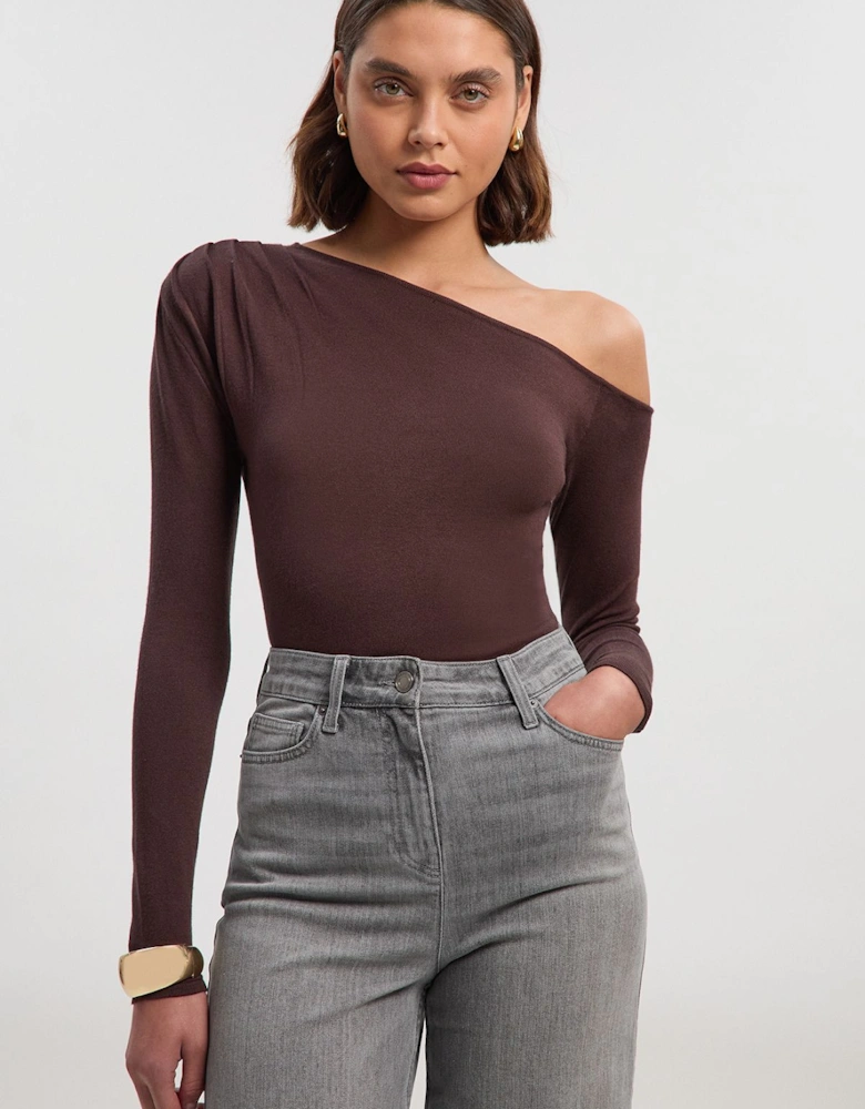 Viscose Blend Asymmetric Jumper