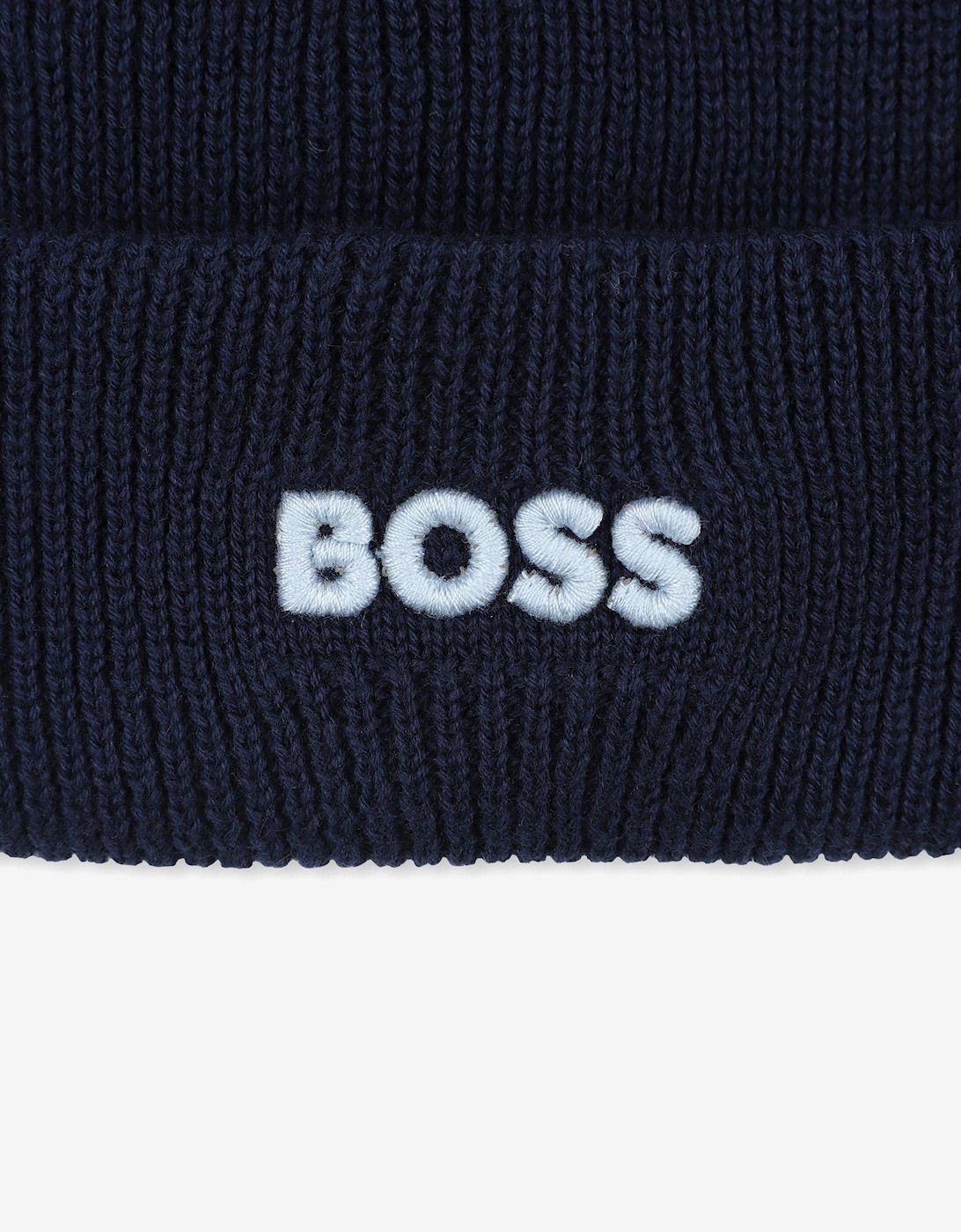 BOSS Baby Boys Bobble Hat in Navy
