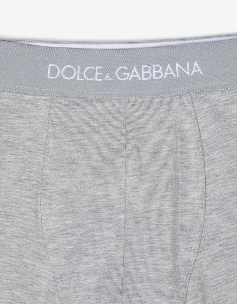 Boys 2 Pack Boxer Shorts Set in Grey