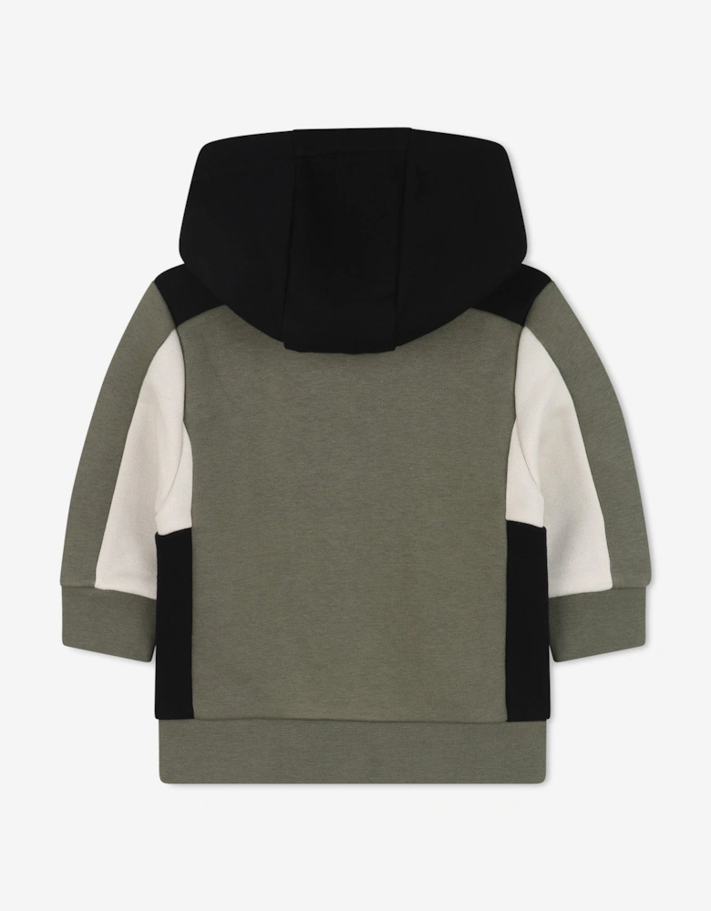 BOSS Baby Boys Logo Zip Up Top in Green