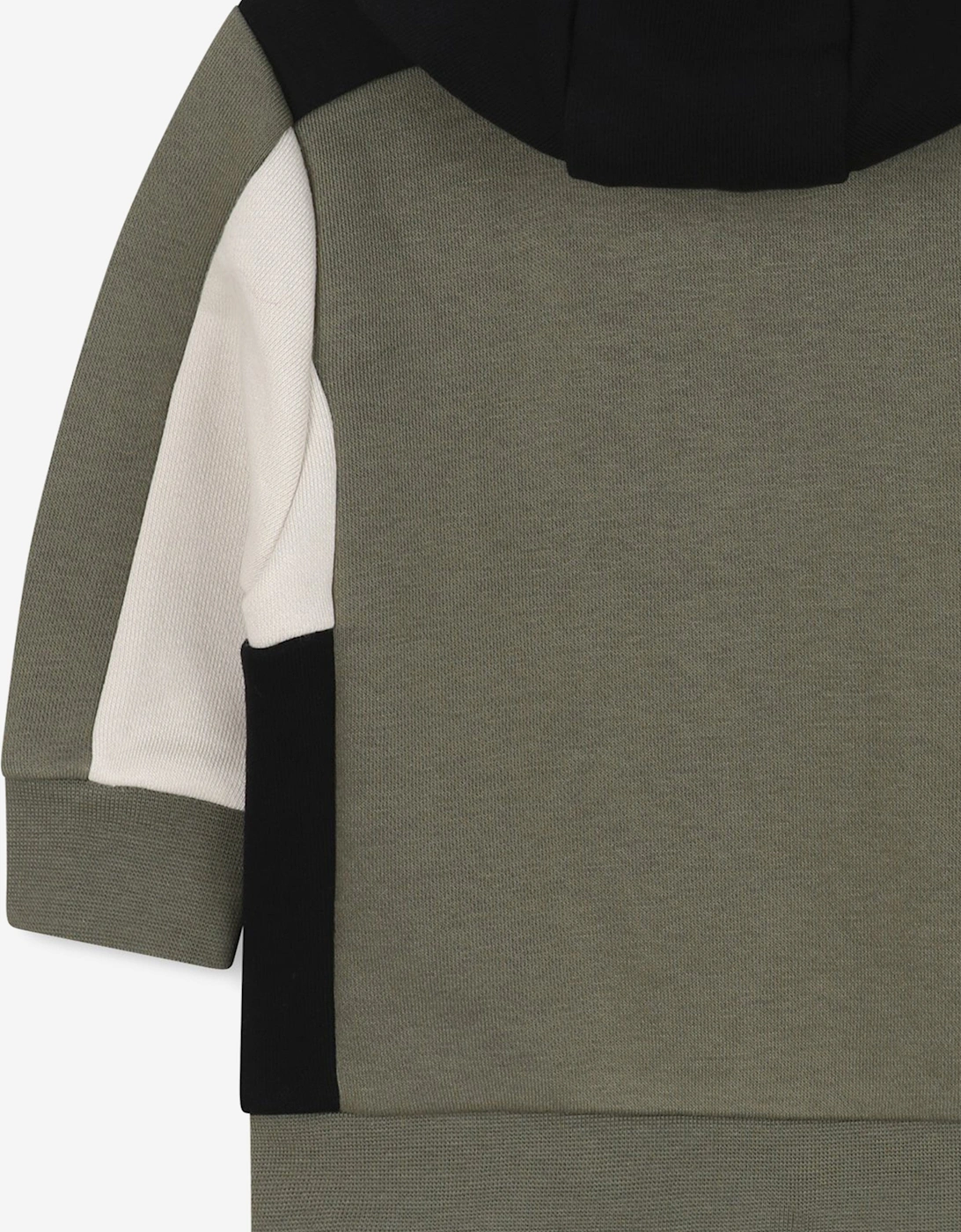 BOSS Baby Boys Logo Zip Up Top in Green