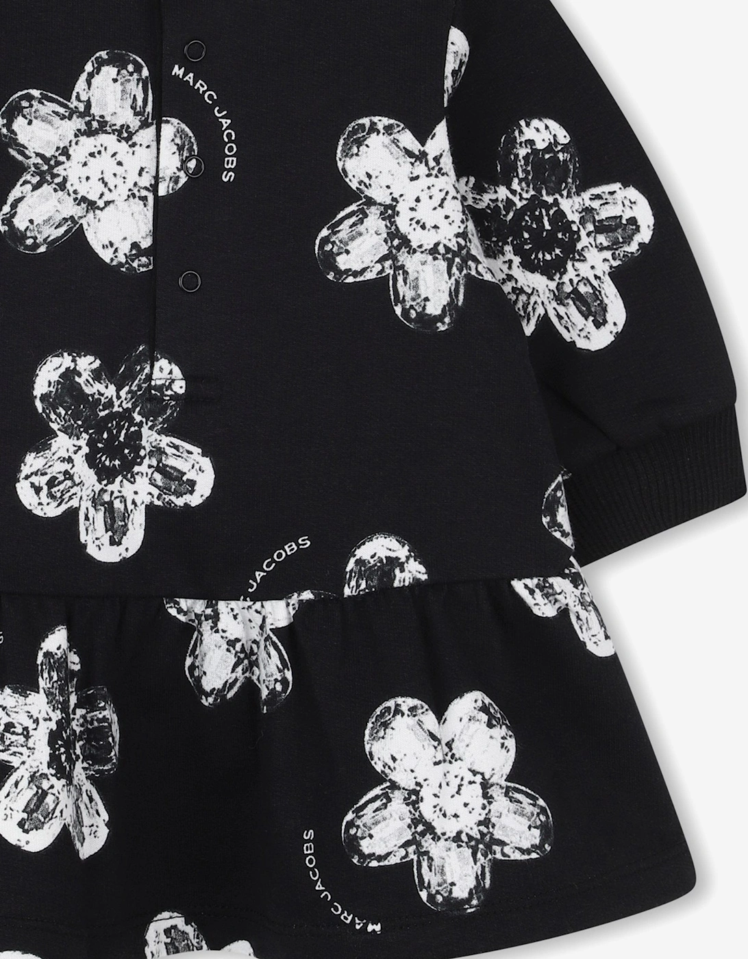MARC JACOBS Baby Girls Daisy Print Sweater Dress in Black