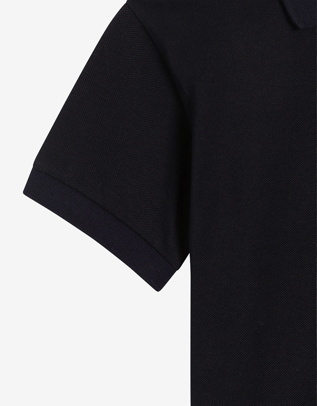 Boys Plaque Logo Polo Shirt In Navy