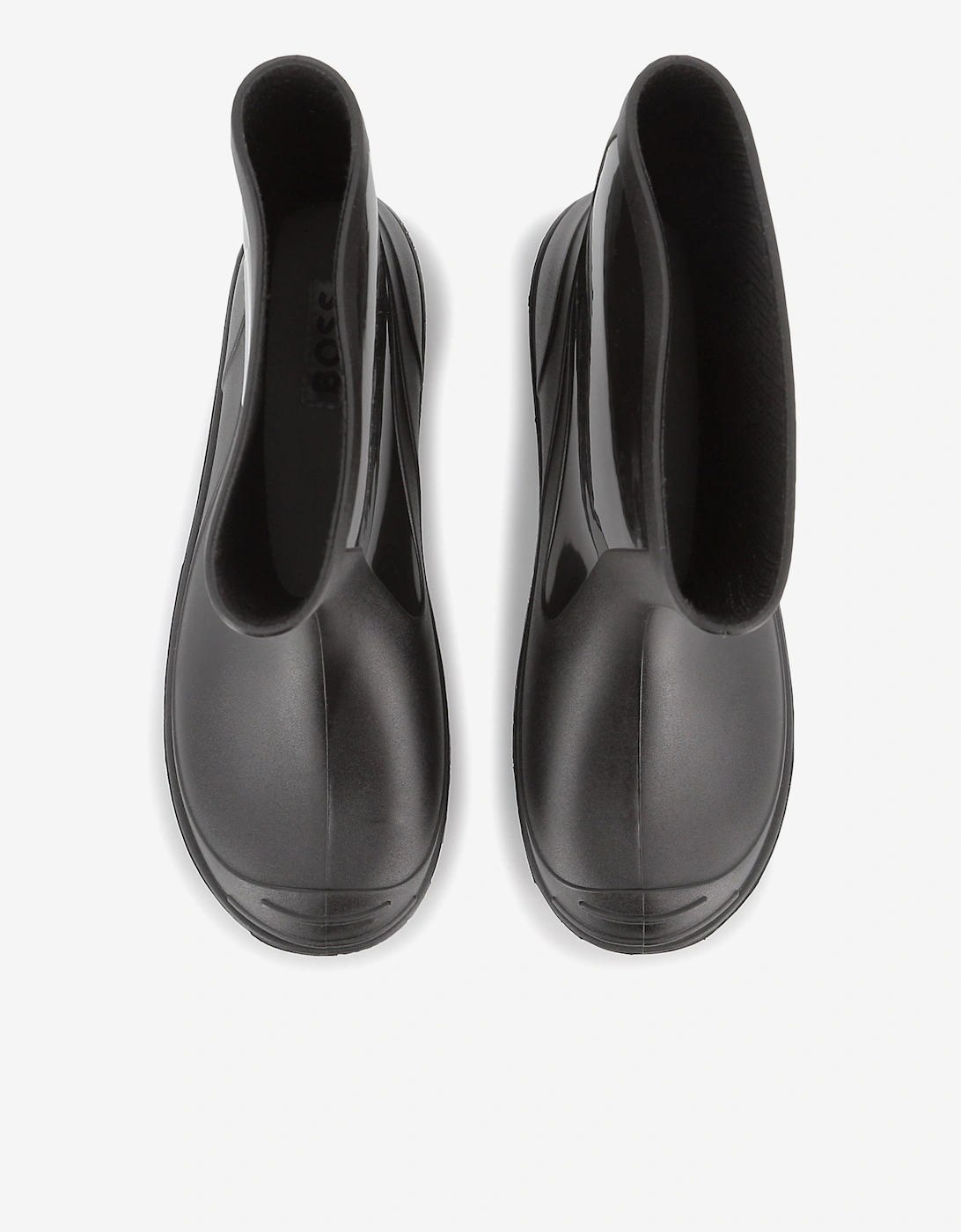 BOSS Boys Branded Rain Boots in Black