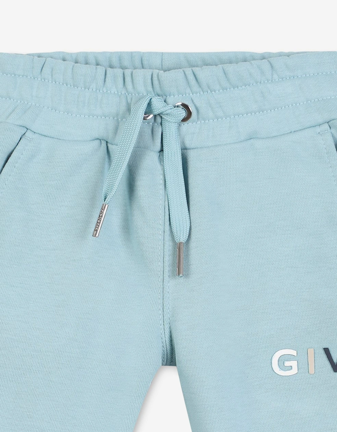 Baby Boys Logo Print Joggers in Blue