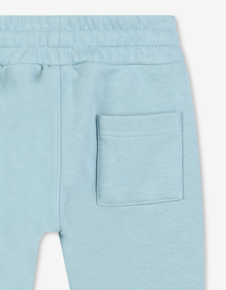 Baby Boys Logo Print Joggers in Blue