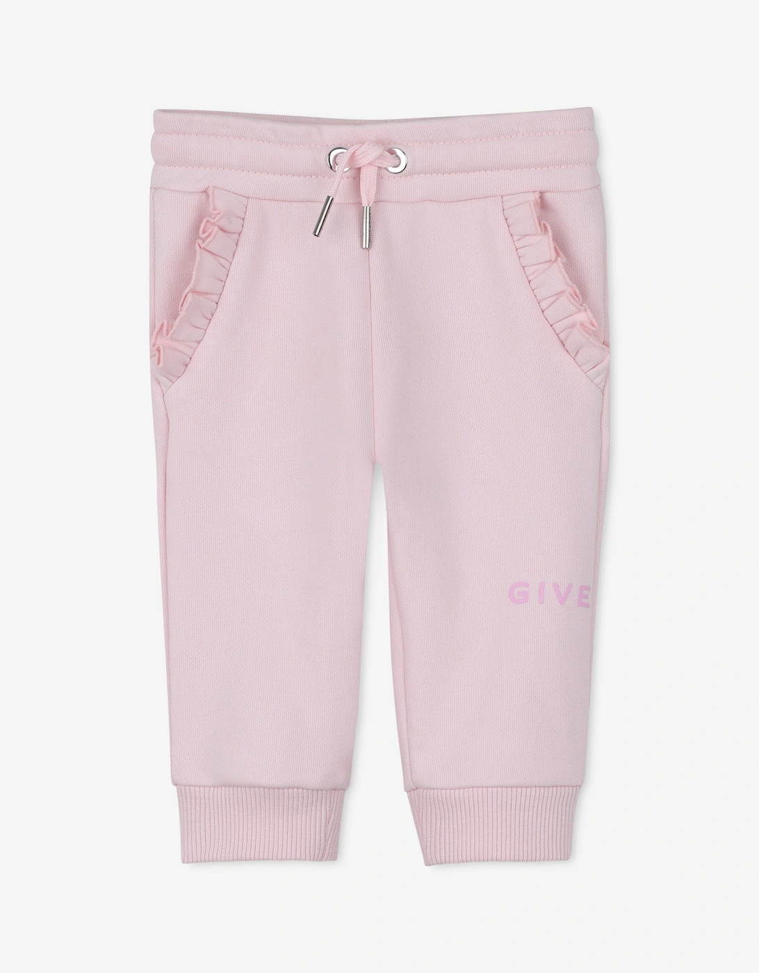 Baby Girls Logo Print Joggers in Pink, 5 of 4