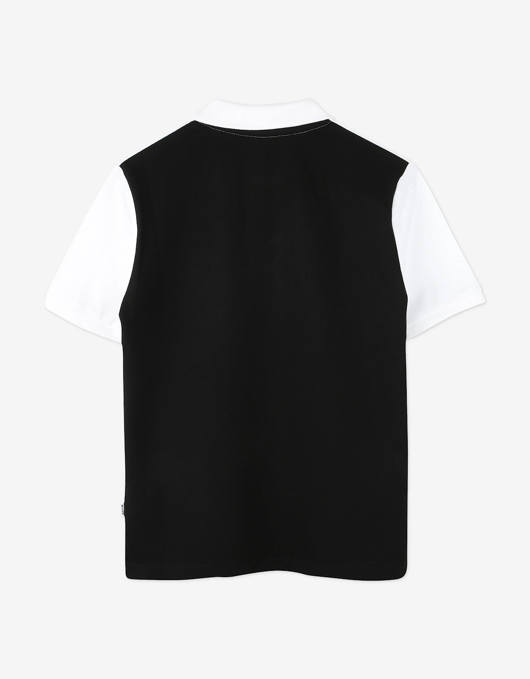 BOSS Boys Colourblock Polo Shirt in Black