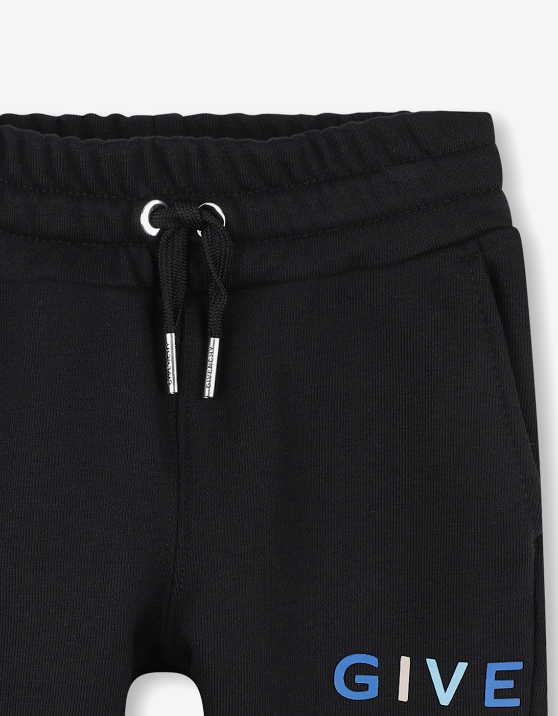 Baby Boys Logo Print Joggers in Black