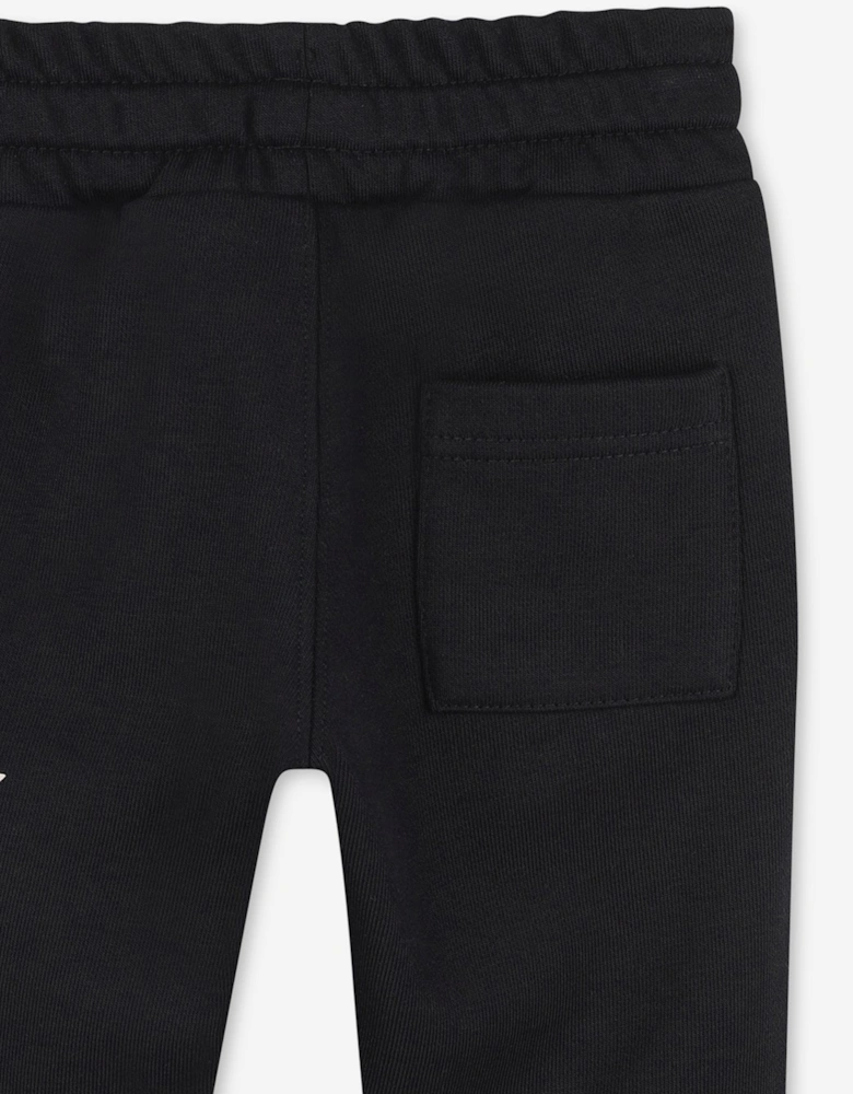 Baby Boys Logo Print Joggers in Black