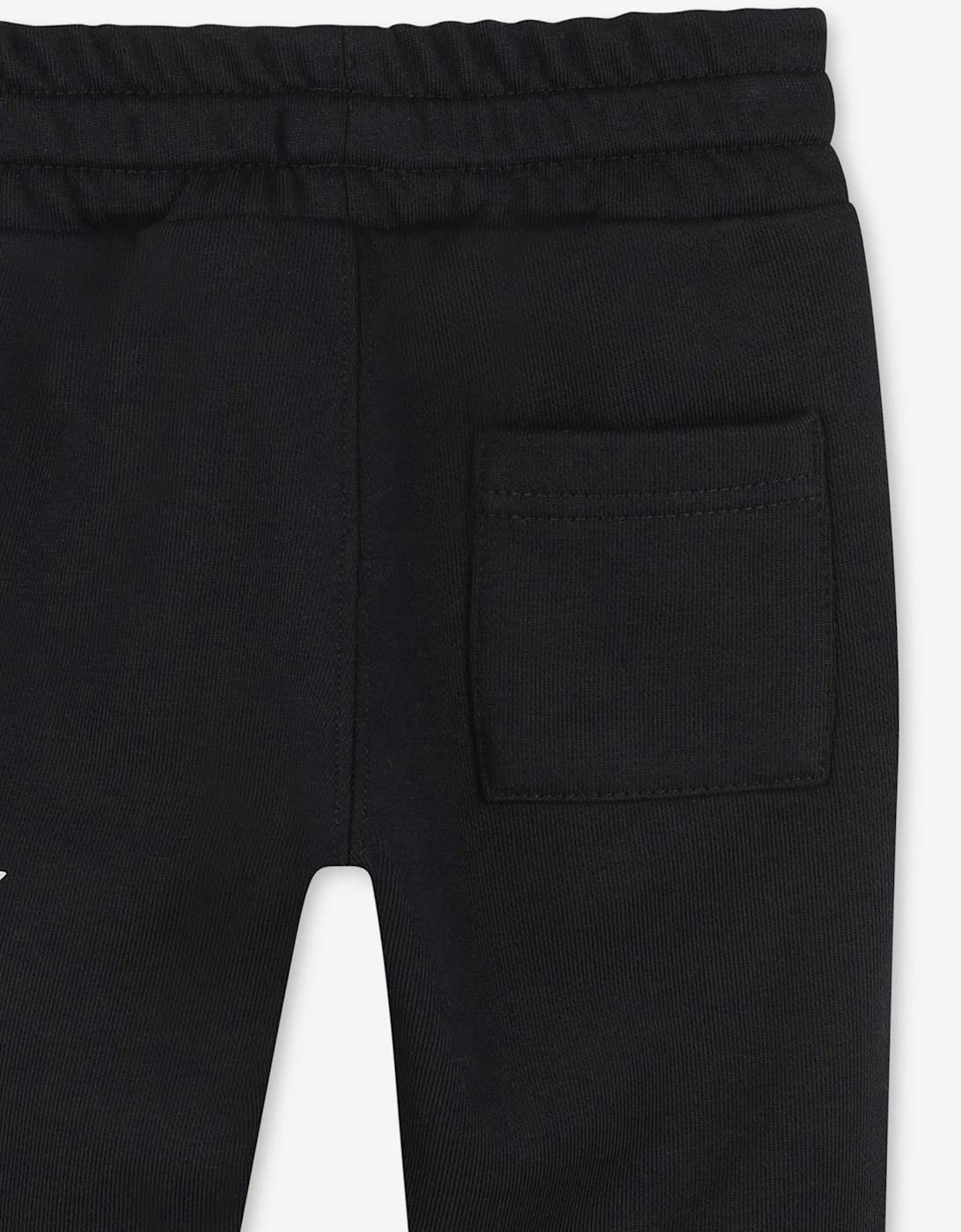 Baby Boys Logo Print Joggers in Black