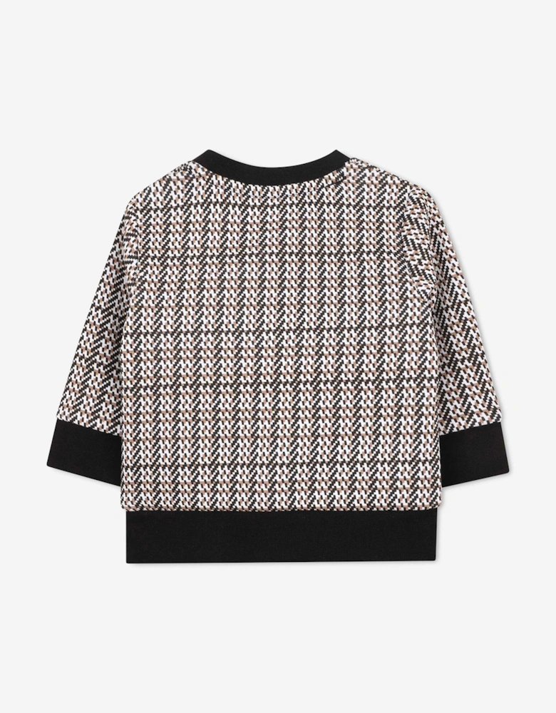 BOSS Baby Boys Iconic Fantasy Print Sweatshirt in Black