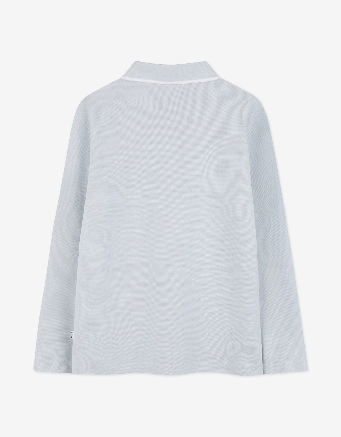 BOSS Boys Long Sleeve Polo Shirt in Blue