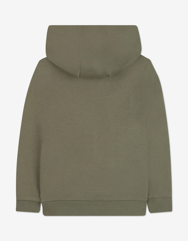 BOSS Boys Logo Hoodie in Green