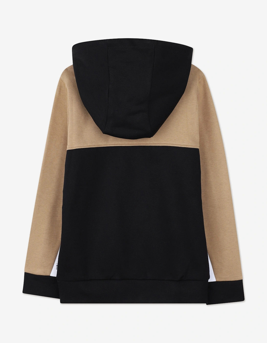 BOSS Boys Logo Print Zip Up Top in Black