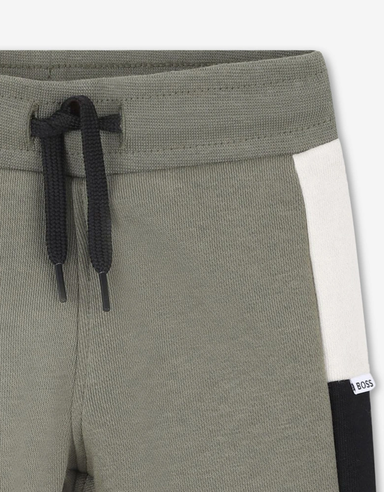 BOSS Baby Boys Logo Joggers in Green