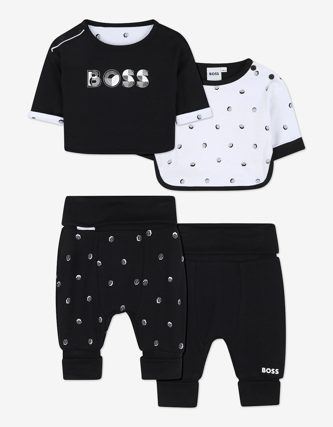 BOSS Baby Boys Reversible Sweater and Pants Set in Black, 10 of 9
