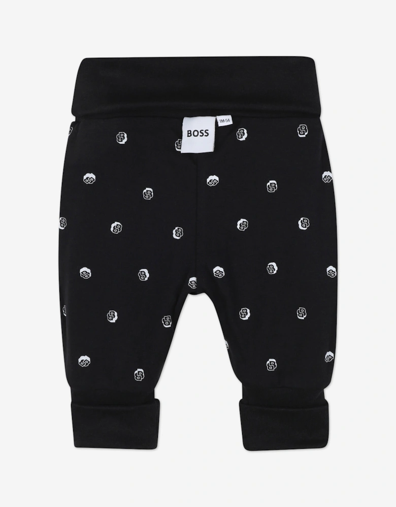 BOSS Baby Boys Reversible Sweater and Pants Set in Black