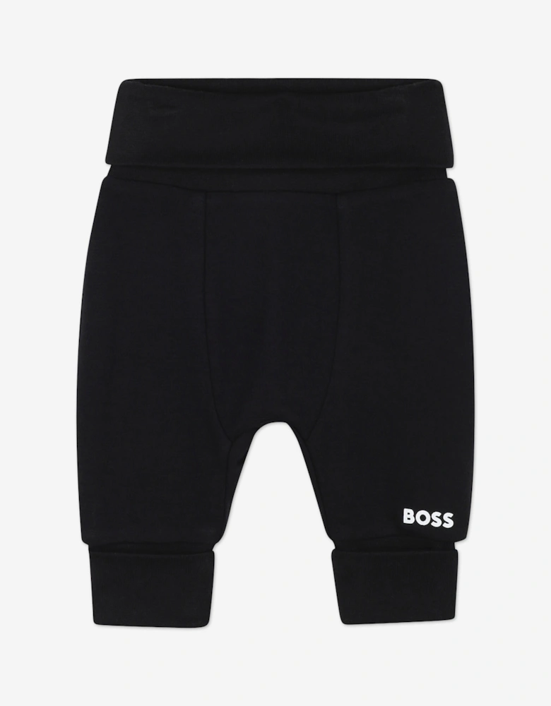BOSS Baby Boys Reversible Sweater and Pants Set in Black