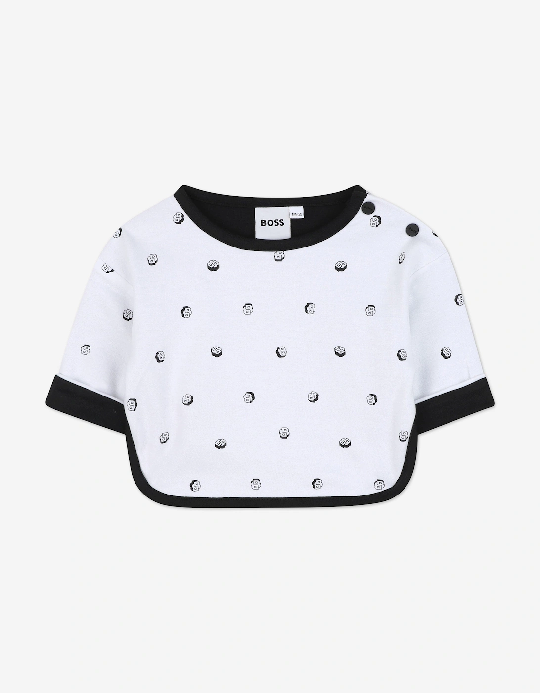 BOSS Baby Boys Reversible Sweater and Pants Set in Black