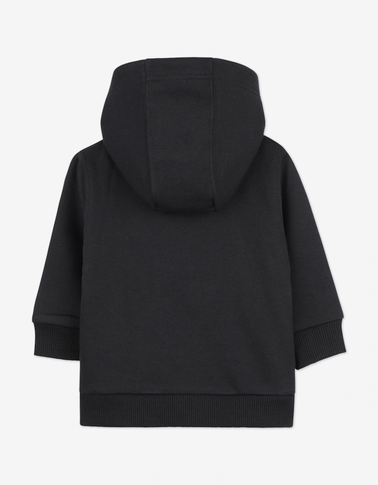 Baby Boys Logo Zip Up Top in Black
