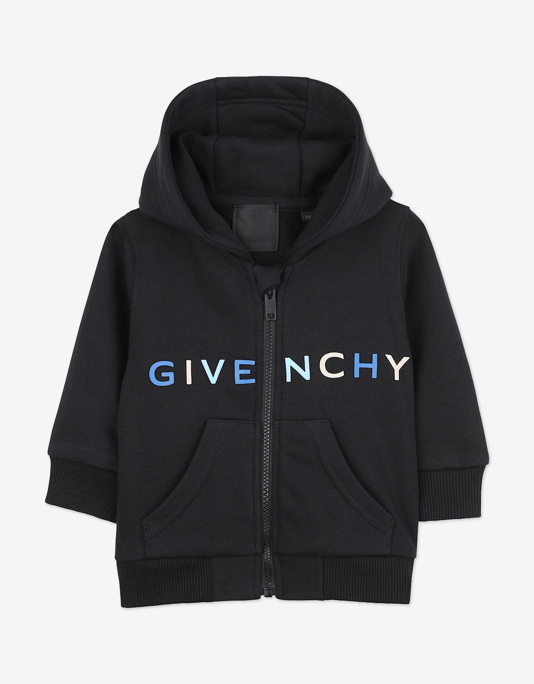 Baby Boys Logo Zip Up Top in Black, 5 of 4