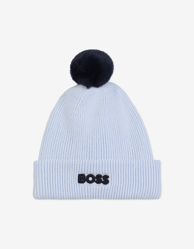 BOSS Baby Boys Bobble Hat in Blue