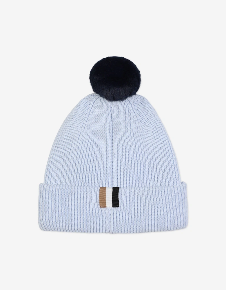 BOSS Baby Boys Bobble Hat in Blue