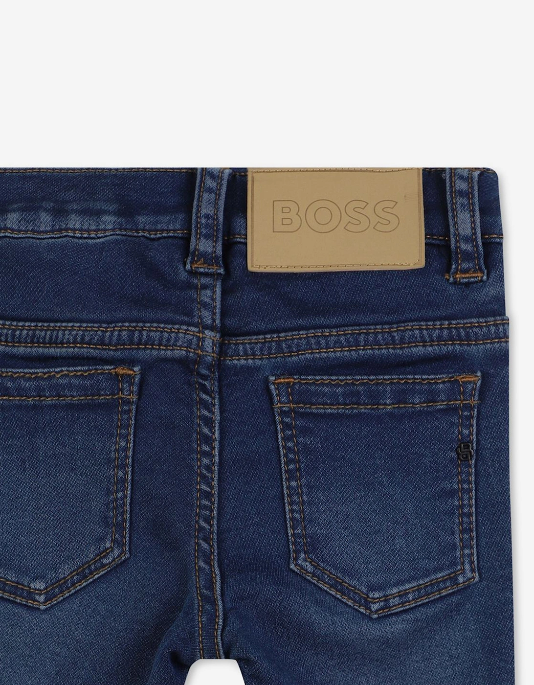 BOSS Baby Boys Regular Fit Jeans in Blue