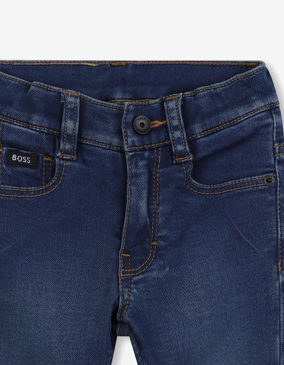 BOSS Baby Boys Regular Fit Jeans in Blue