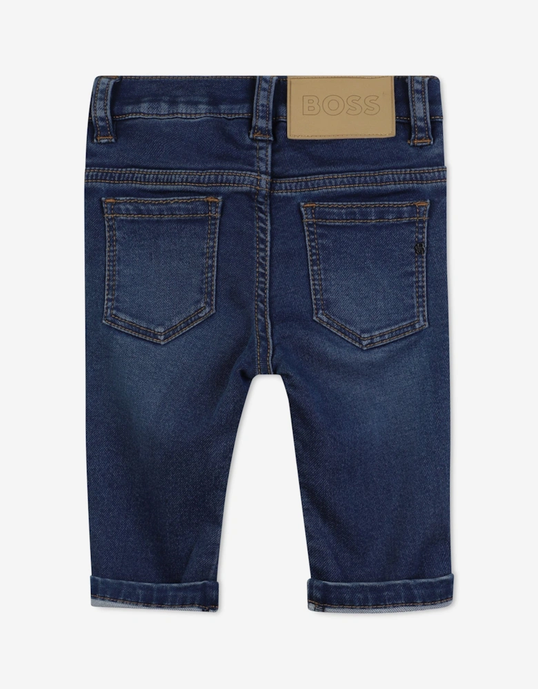 BOSS Baby Boys Regular Fit Jeans in Blue