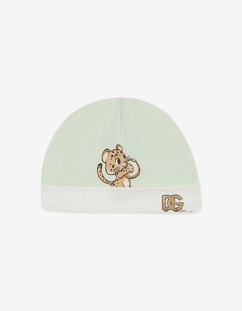 Baby Boys Leopard Babygrow Set in Green