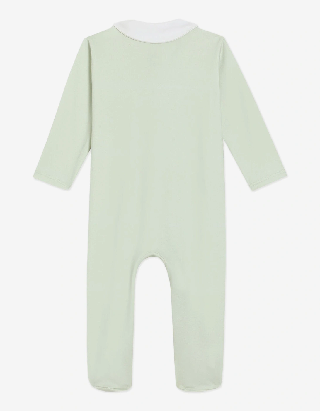 Baby Boys Leopard Babygrow Set in Green