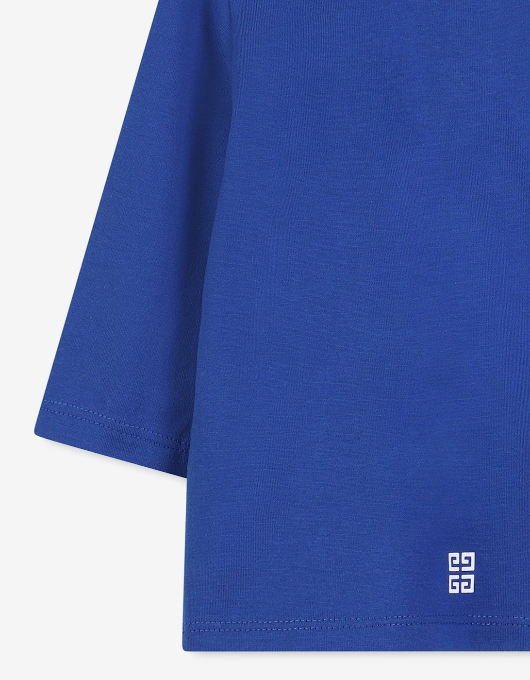 Baby Boys Long Sleeve Logo T-Shirt in Blue