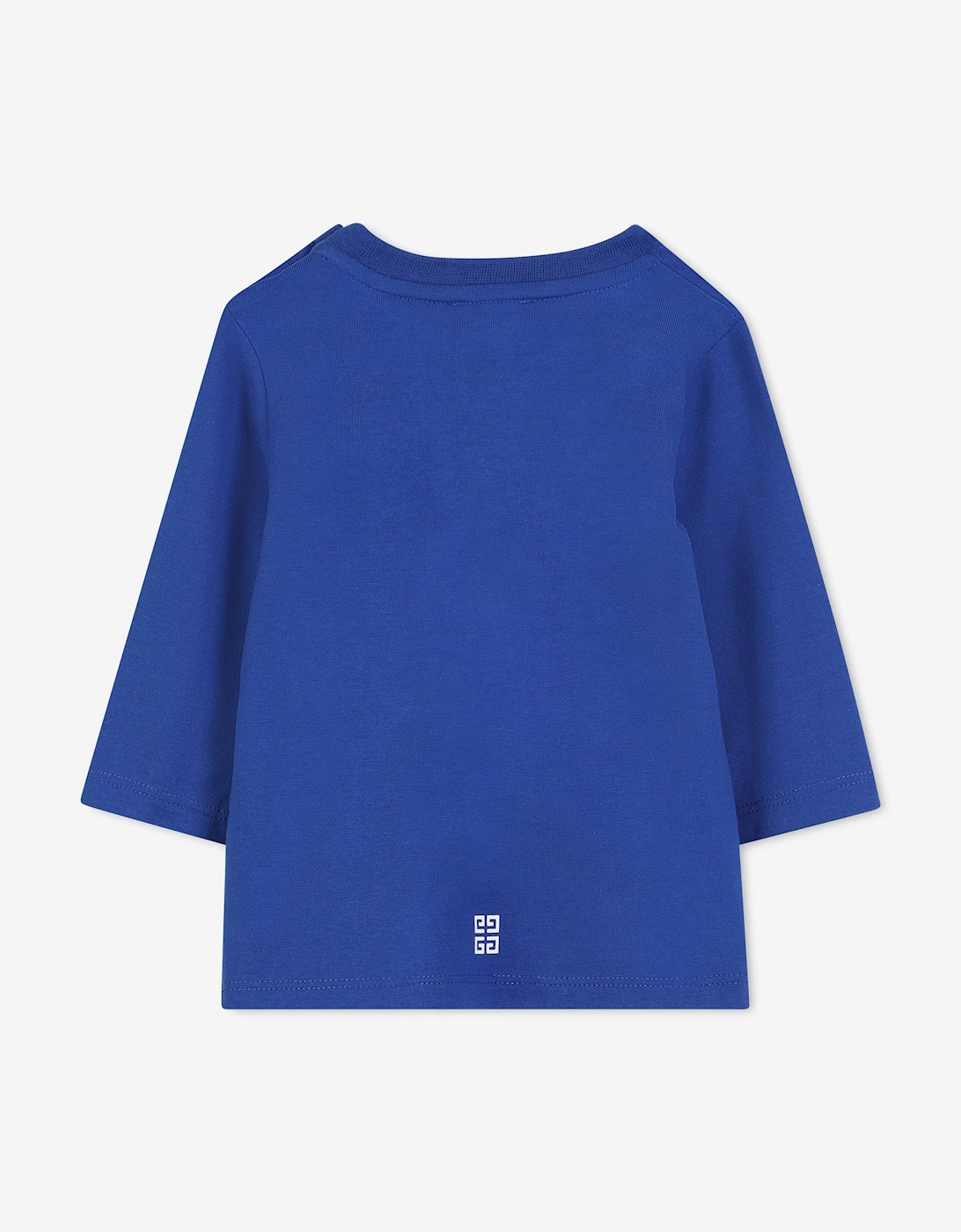 Baby Boys Long Sleeve Logo T-Shirt in Blue