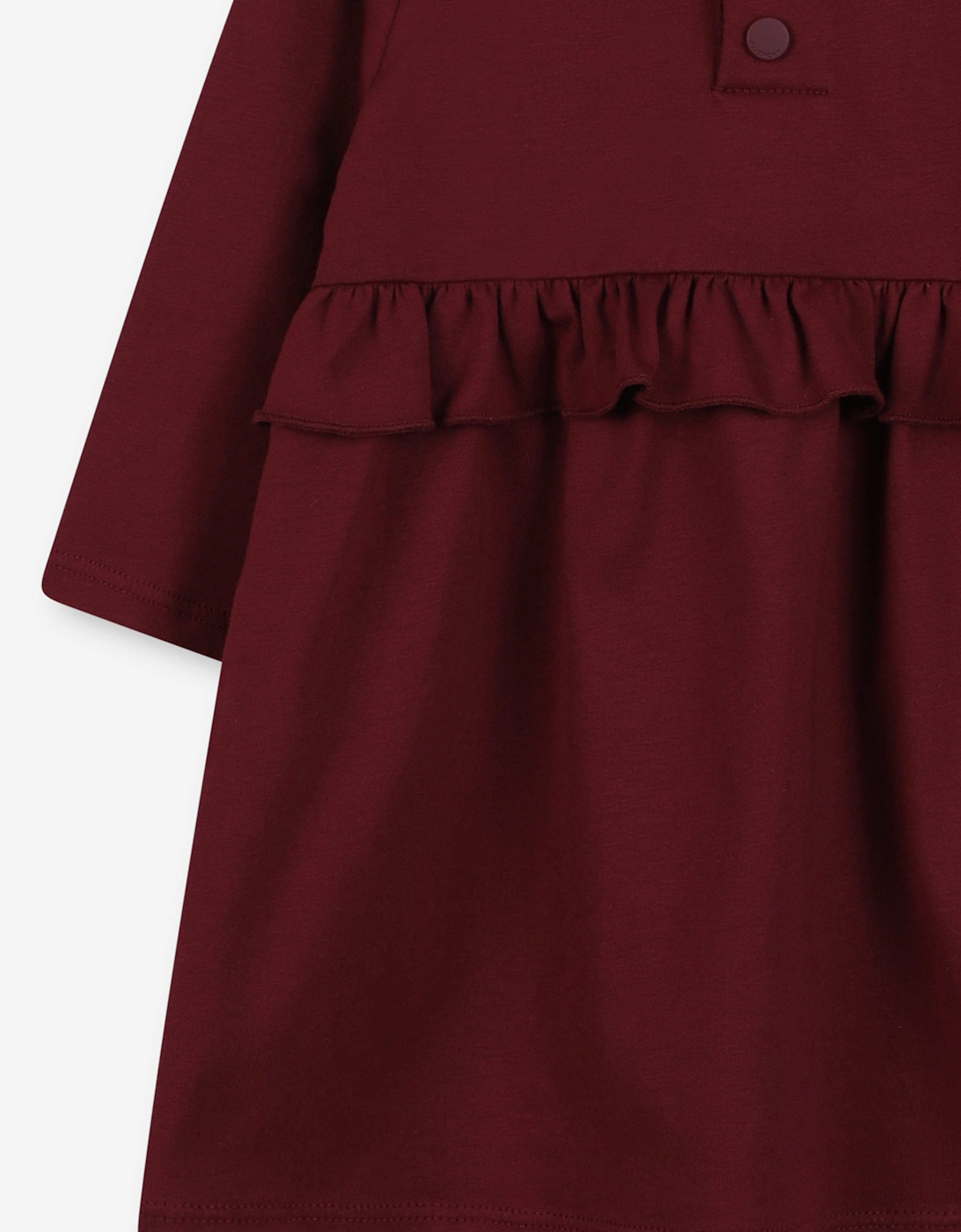 Baby Girls Logo Print Jersey Dress in Red