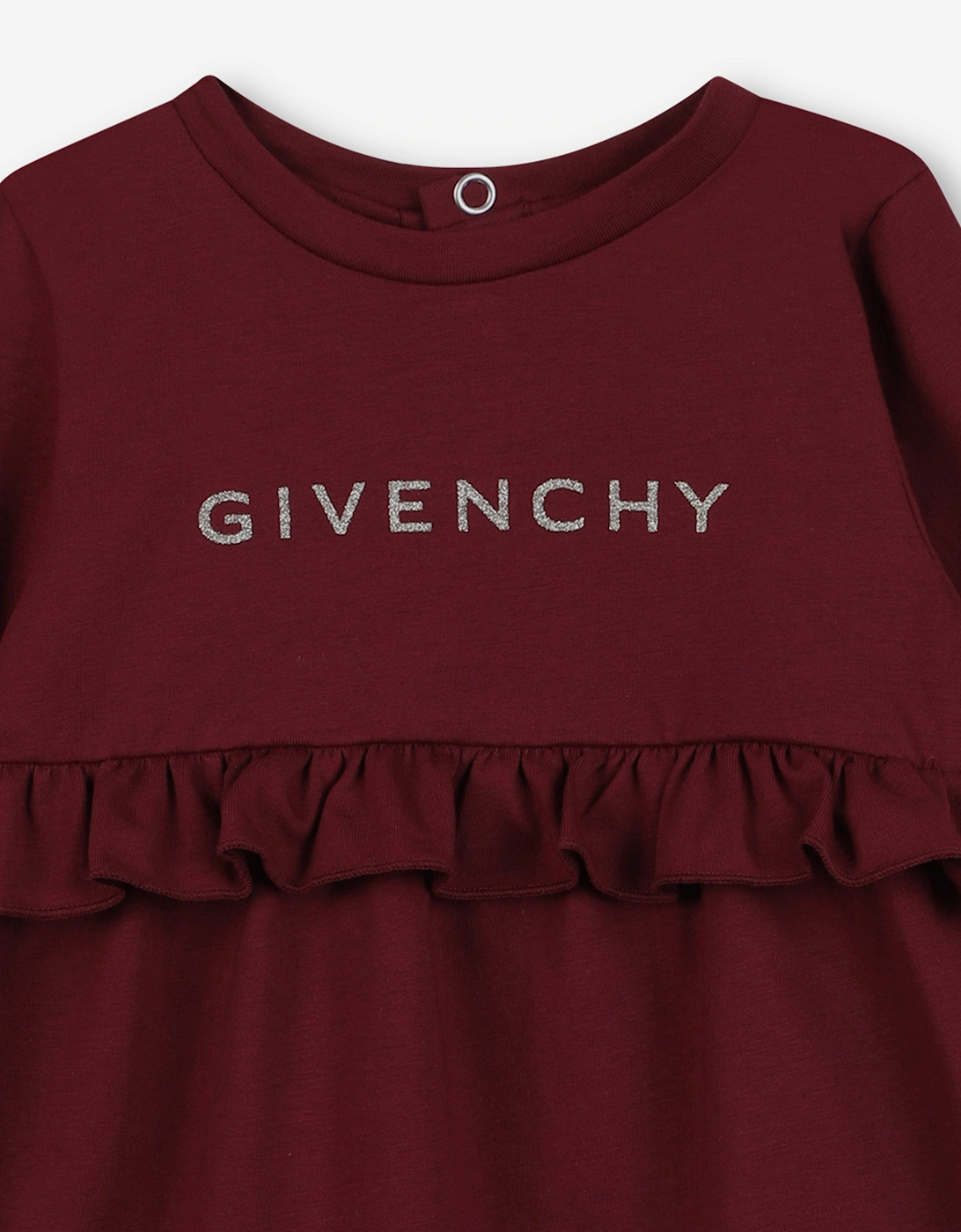 Baby Girls Logo Print Jersey Dress in Red