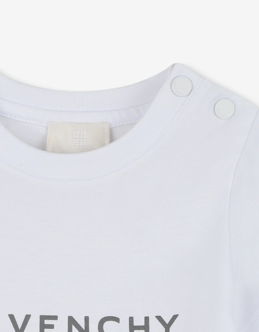 Baby Boys Logo Print T-Shirt in White